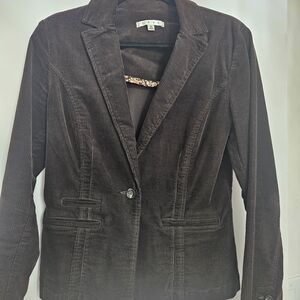 CAbi Dark Brown Corduroy Blazer